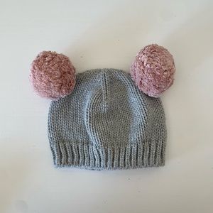 Winter hat with poms